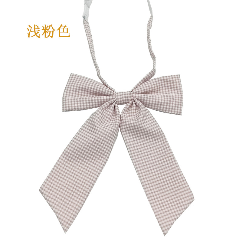 Venta directa de fábrica Pajarita de pajarita de mango largo de gran tamaño Estilo universitario coreano Pajarita jk casual para niñas