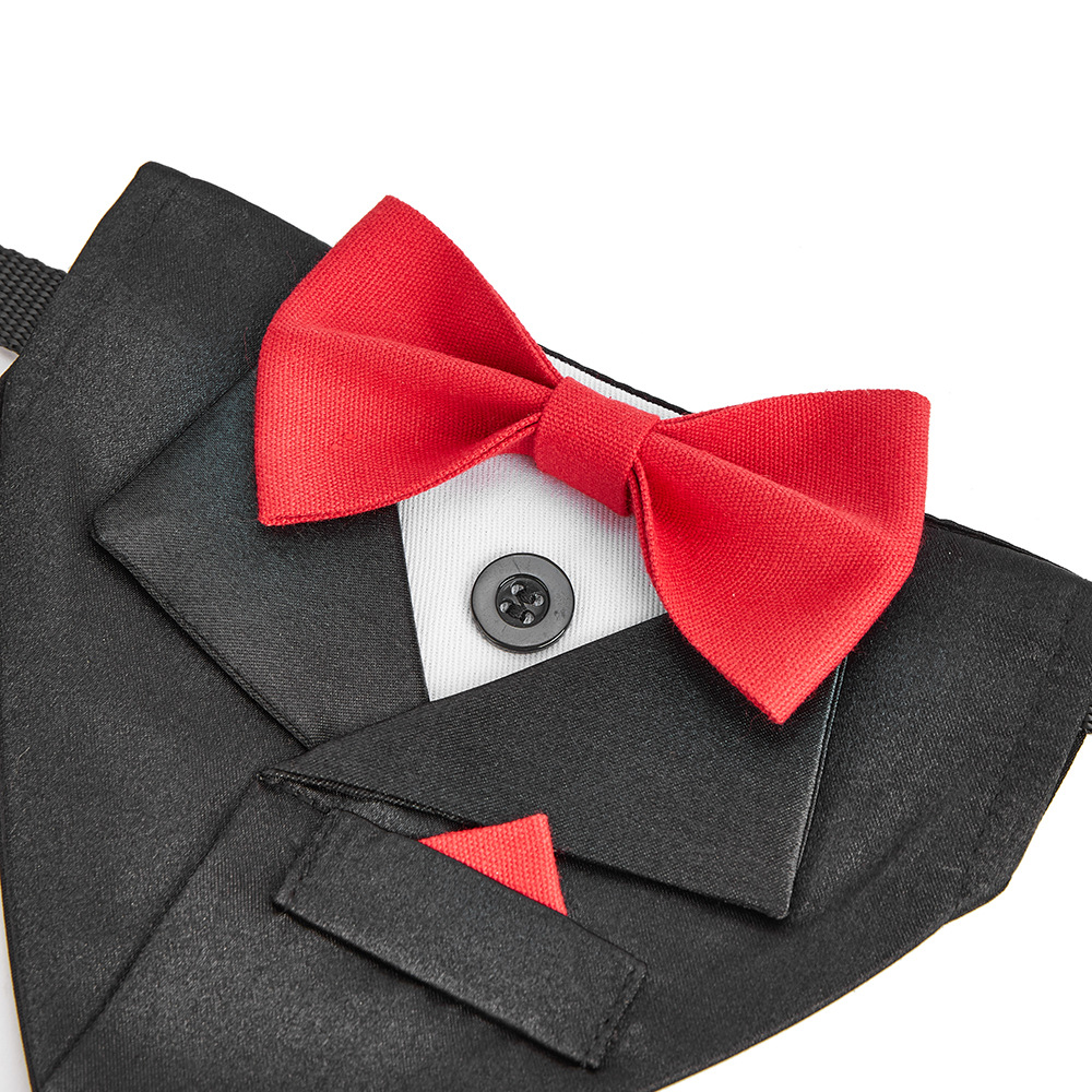 TANPOPO transfronterizo nuevo traje de mascota toalla triangular fiesta de bodas mascota decoración bufandas perros perros collares