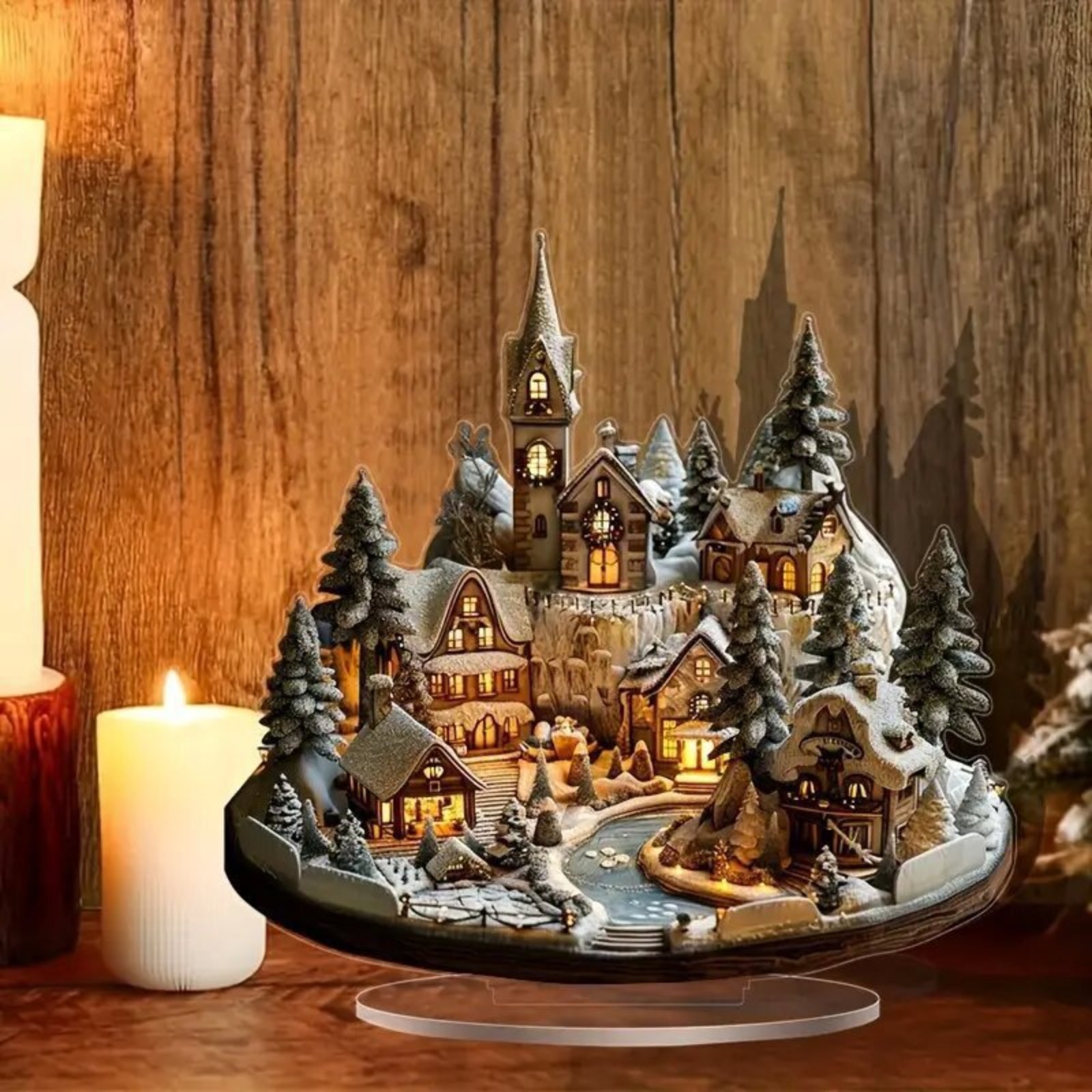Cross-border new product: desktop decorations, home and office acrylic ornaments, Christmas decorations