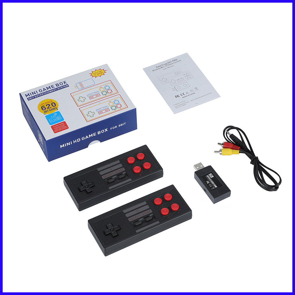 源头工厂一手货源新2.4G双手柄怀旧家用电视游戏机无线620游戏机