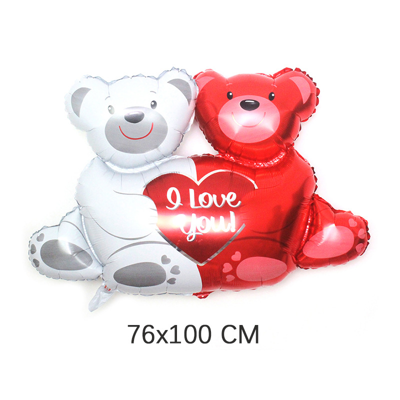 Children's Day Birthday Bear Aluminum Film Party Balloons display picture 3