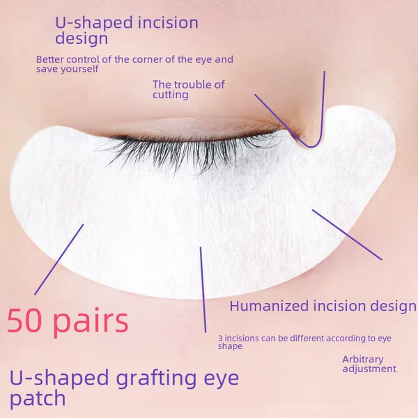 New U-Shaped Eye Patches for Eyelash Extensions, Beauty Salon Tools, Isolation Eye Patches, Removal of Lower Eyelash Pads