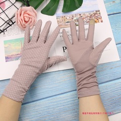 女性用ドライビング日焼け止め手袋、薄い抗UV、女性用サイクリングサマースリーブ、滑り止めサイクリングタッチスクリーンコットン