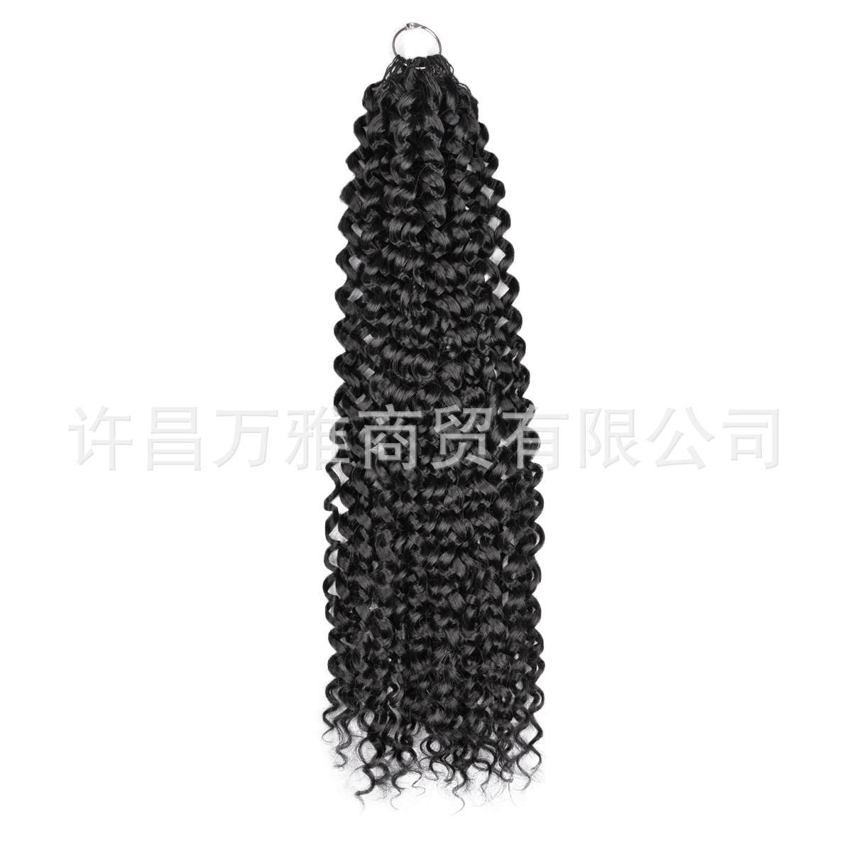 Crochet Synthetic Deep Curly Feather Extensiones de cabello