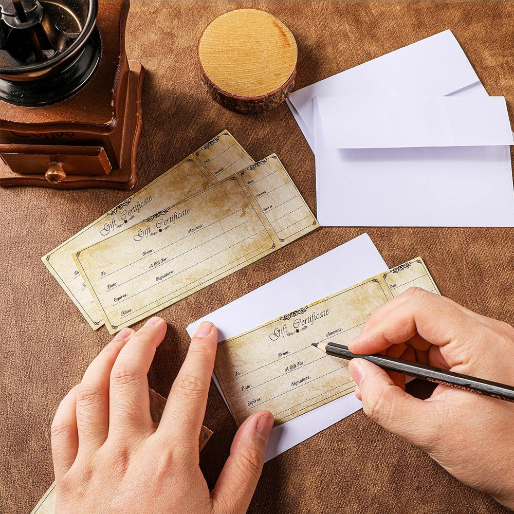 亚马逊热销现货企业商务礼券卡片Gift Certificates for Business