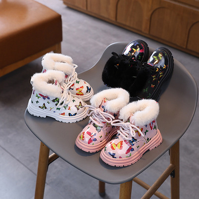 Martens, демисезонные детские короткие сапоги в английском стиле из лакированной кожи, городской стиль