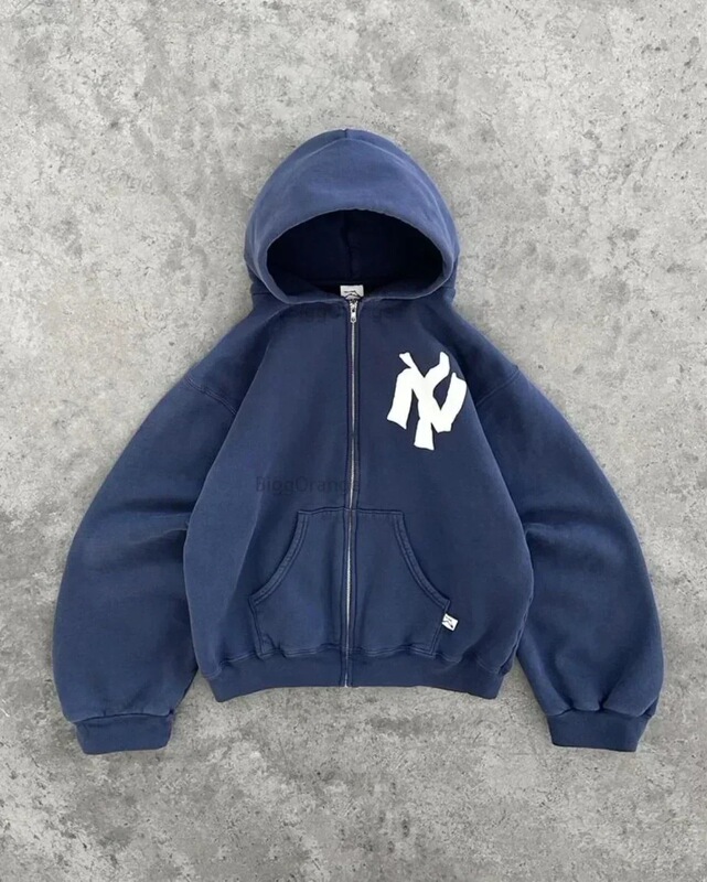 Millennium Bug Harajuku Fashion Letter Pattern Printed Hooded Sweatshirts, Hip Hood Casual Loose Men and Women Super