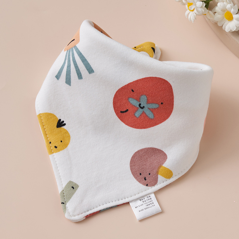 Baby algodón toalla de saliva toallas triangulares bebés recién nacidos anti-vomitación de leche buckle ultra suave buckle otoño invierno