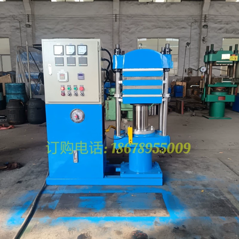 Лабораторный резиновый и пластиковый экспериментальный горячий пресс двухслойный автоматический небольшой плоский вулканизатор