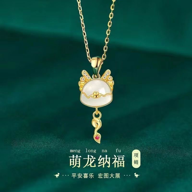 Nuevo año de nacimiento del Dragón año pulsera de joyería de tres piezas conjunto de alta apariencia todo-fósforo luz nicho de lujo diseño ins gratis