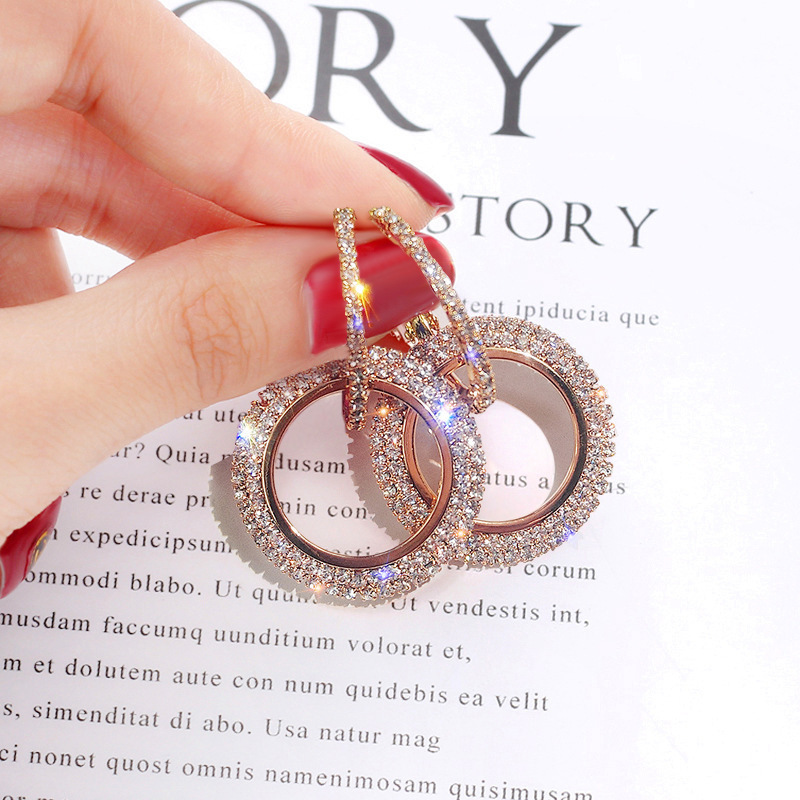 8g Weight Artificial Gemstones Inlay Material Earrings Classification Housewarming, Anniversary, Business, Wedding, Travel, Birthday, Festival Occasion Alloy Material Geometric Pattern Women'S Gender Diamond Design Fashion Style Silver Color Fashion Geometric Diamond Alloy Artificial Gemstones Earrings 9