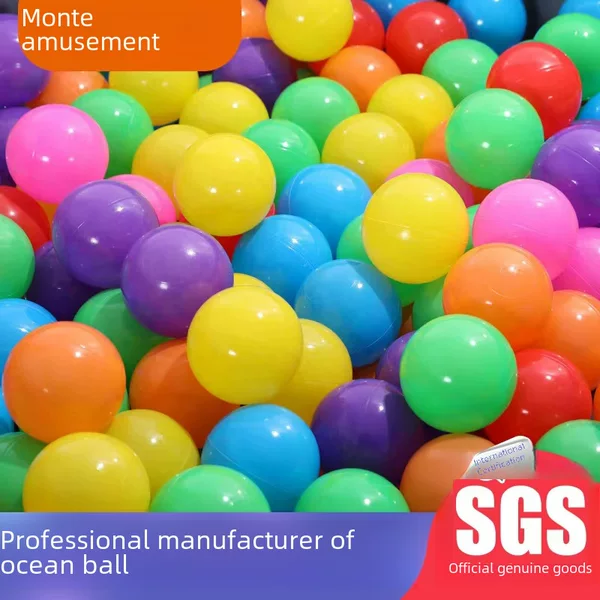 Color thickened ocean ball Macaron plastic environmental protection wave ball children's playground indoor water toys wholesale