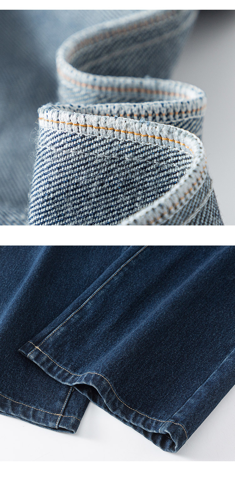 Yếm quần nữ denim ống rộng phong cách Hàn Quốc — xanh lam chi tiết 19