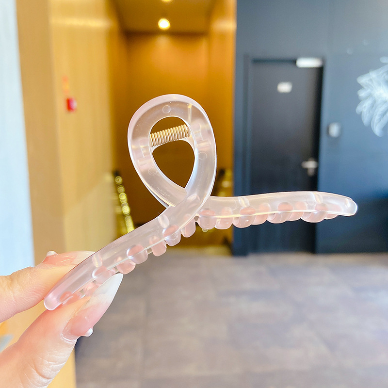 Corea del Sur ins horquilla cuadrada clip de la Cabeza trasera agarre del pelo estilo coreano elegante clip de pelo grande baño updo clip de tiburón