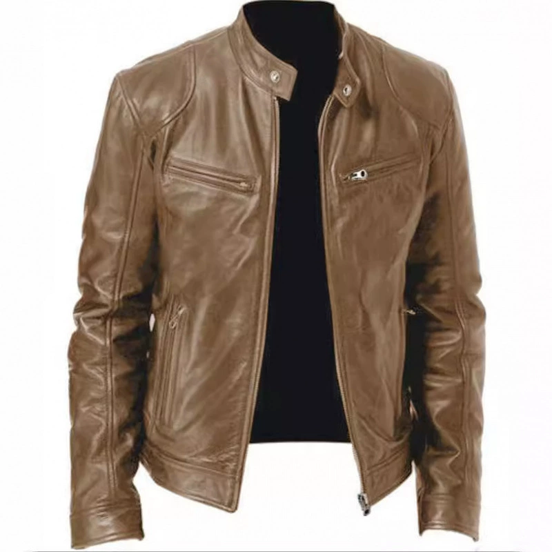 Keep warm fashionable polyurethane jacket, cardigan with zipper
