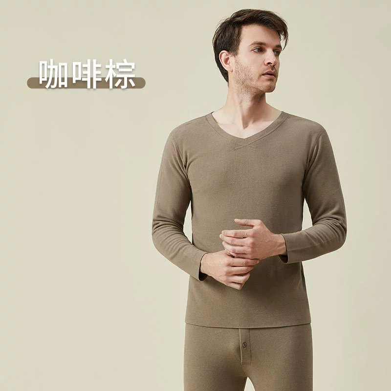 Базовое мужское бархатистое термальное белье, телесное ощущение (body-friendly)