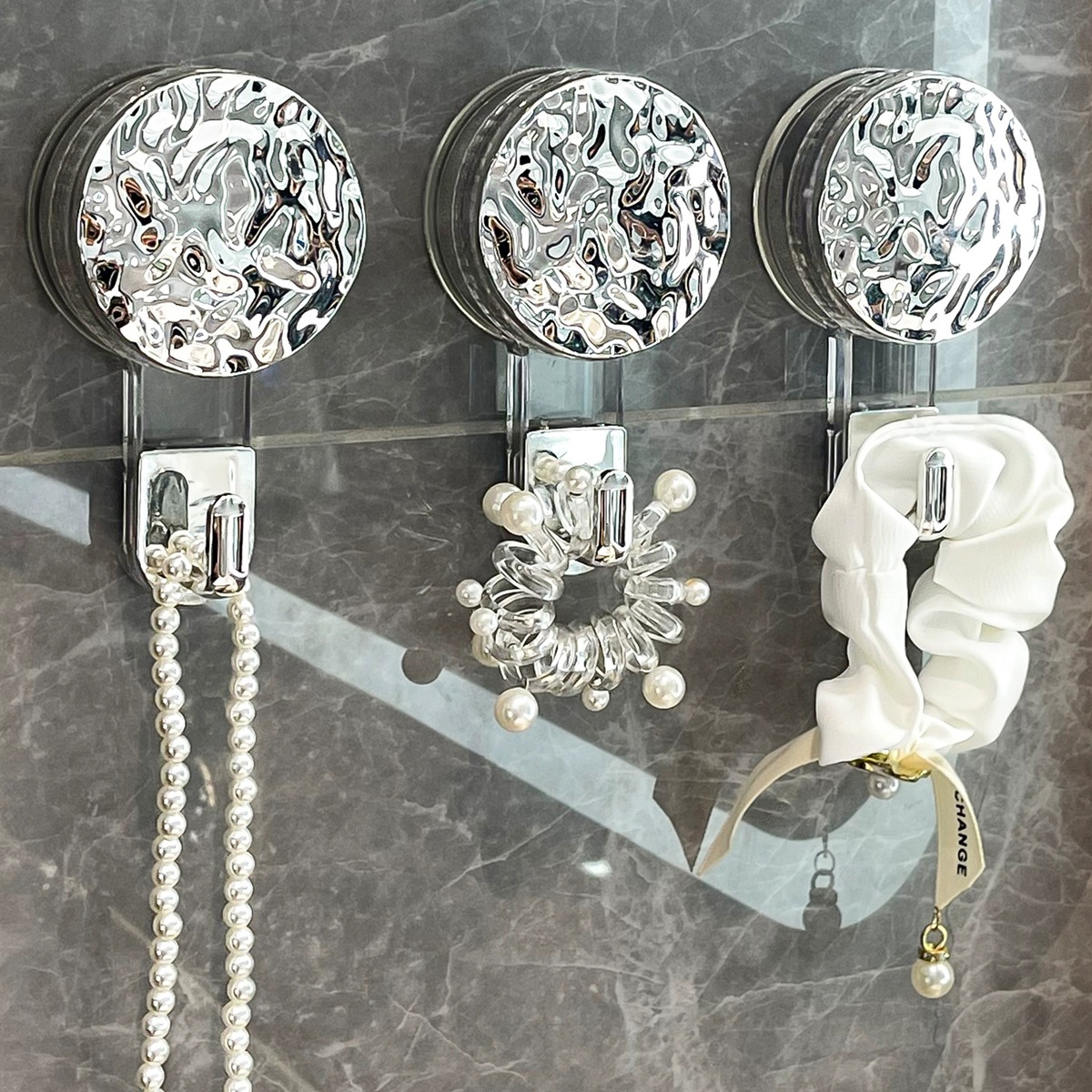 Ventosa fuerte gancho ponche-puerta de baño sin costuras adhesivo Adhesivo de pared vacío Toalla de baño colgando ropa gancho pegajoso