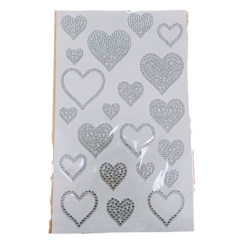 Трансграничные ины Корейский стиль звезды алмазные наклейки в форме сердца алмазные наклейки пятиконечная звезда алмазные наклейки акриловые наклейки с драгоценными камнями