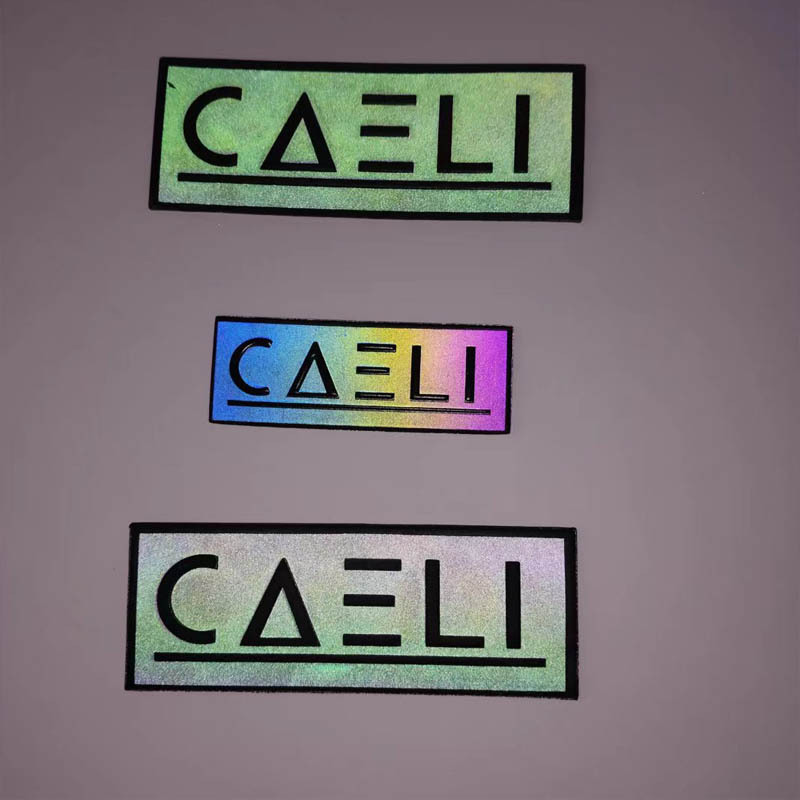 厂家高周波压花电压热切PVC反光标立体印花LOGO压烫印花TPU 3D标