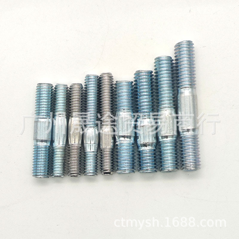Exhaust pipe screw double male motorcycle cylinder head carburetor double exhaust pipe muffler double tooth screw cap