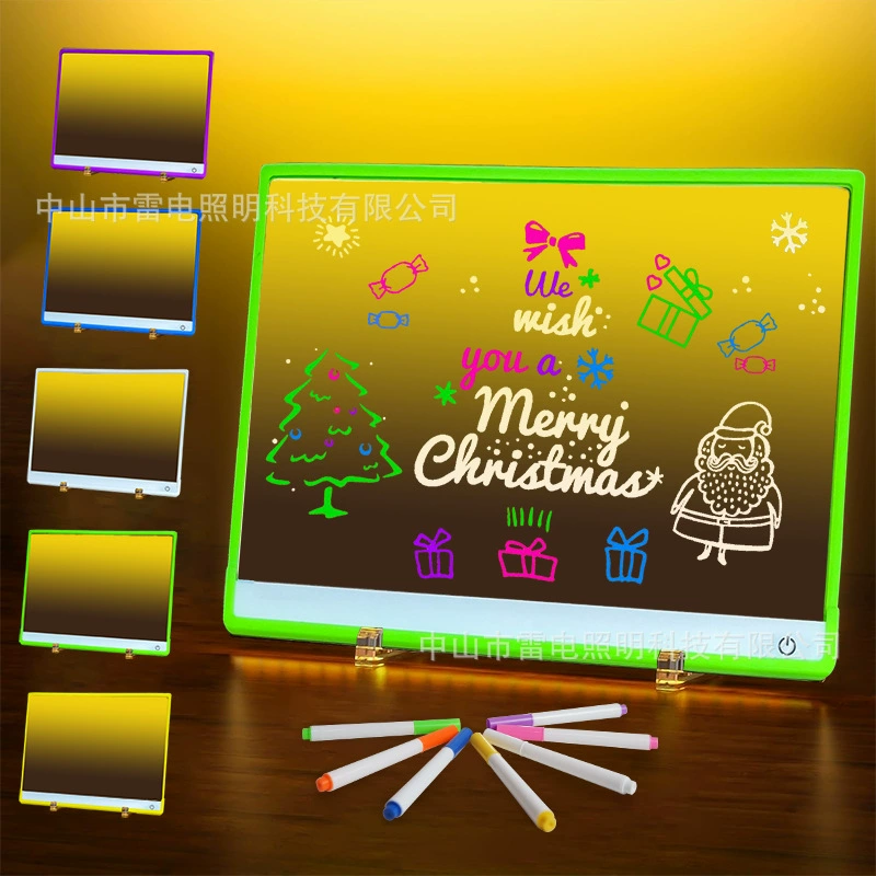 Акриловая настольная лампа с надписью erasable handwriting светящаяся доска сообщение diy перезаряжаемый LED ночник
