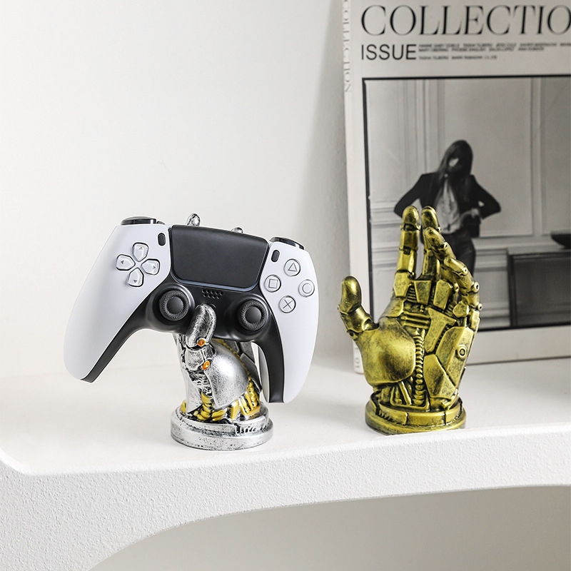サイバーパンクロボットゲームコントローラー収納ホームリビングルームeスポーツルームデスクトップスタンド装飾装飾品|undefined