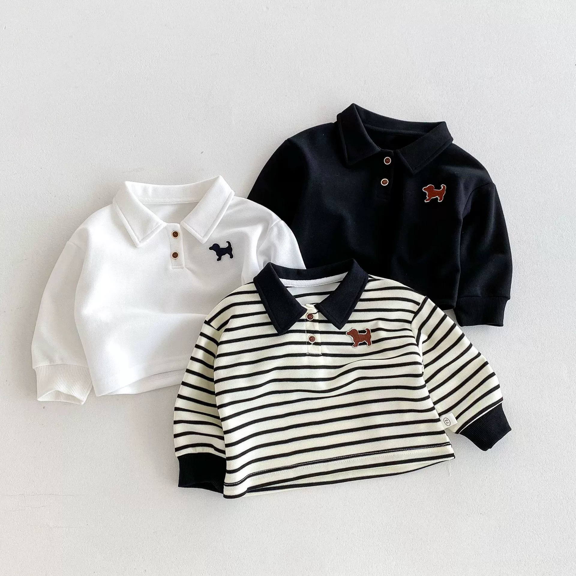 Children's fashionable polo, base body-friendly summer clothing, 0-5 years, autumn, children's clothing