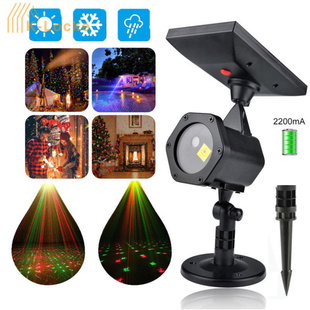 Led Laser Projector Solar USB Outdoor Waterproof Lawn Light