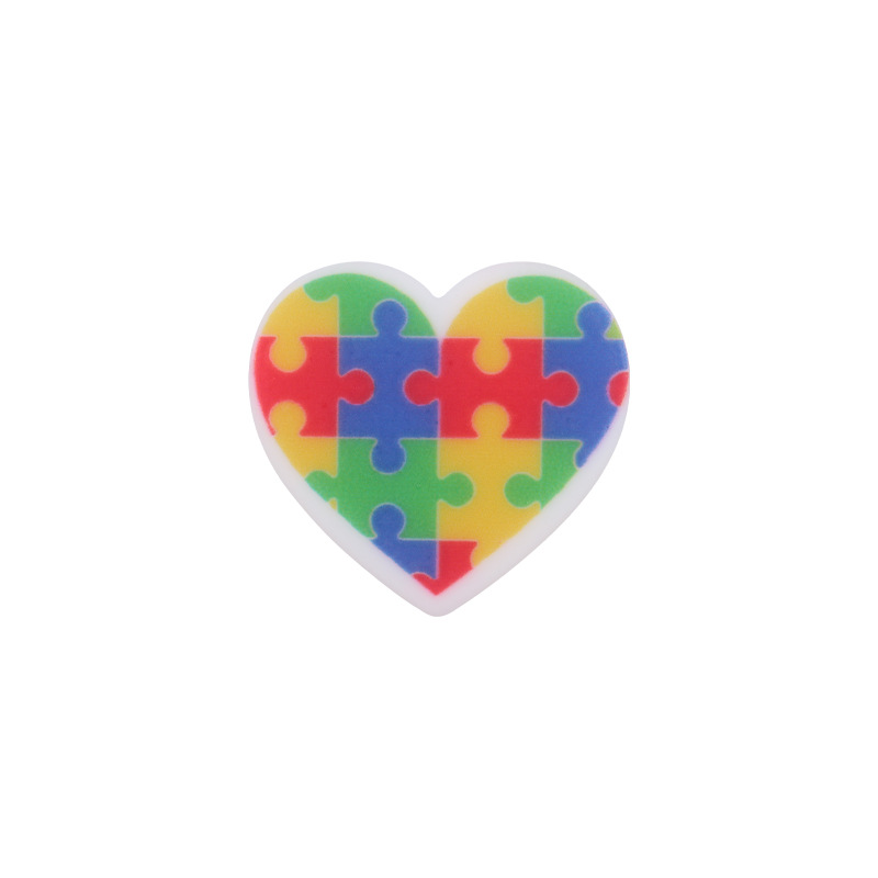 Nuevo bebé suministros de dibujos animados amor impresión pequeña mordedor creativo DIY bebé chupete cadena teether Accesorios