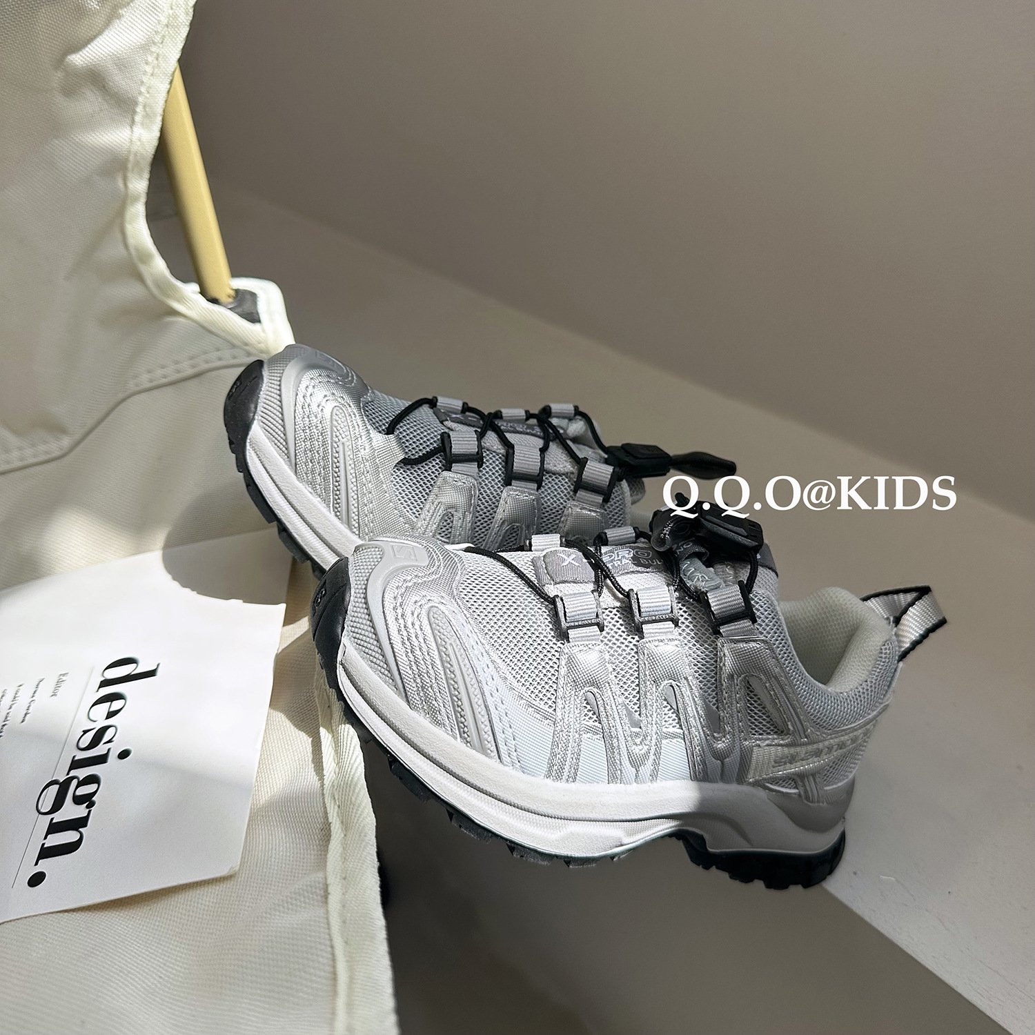 QQO Kinderschoenen 2023 Herfst en Winter Nieuwe Kinder Ademende Outdoor Sportschoenen Heren en Dames Mesh Dad_voghion.com