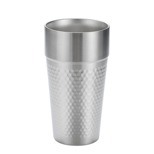 304 stainless steel water cup Korean tea cup beverage cup milk cup beer cup double-layer insulated water cup mouthwash cup