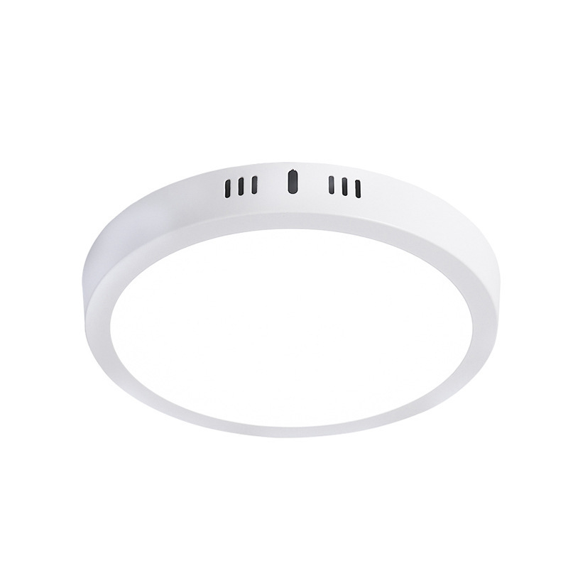 Lámpara de panel de montaje en superficie LED 6W12W pasillo de cocina redondo sin orificios panel de montaje en superficie downlight lámpara de protección ocular de ahorro de energía