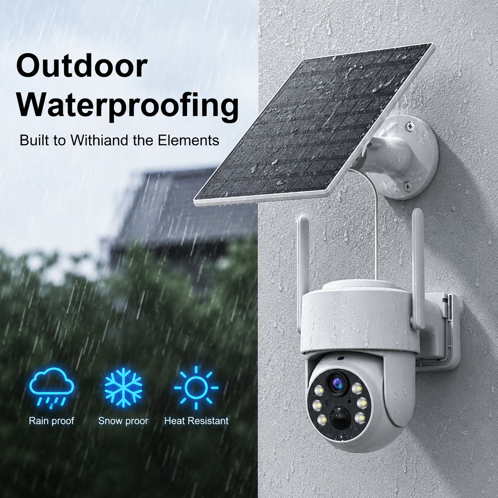 Cámara solar transfronteriza de bajo consumo, inteligente, PTZ, impermeable para exteriores, de alta definición, con vigilancia icsee.