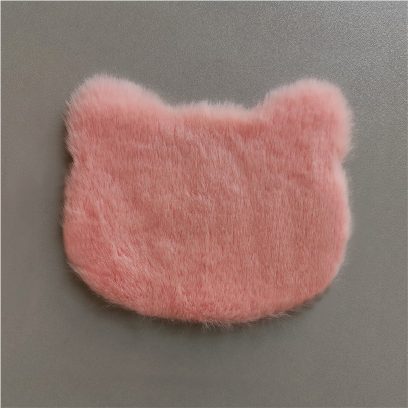 Exhibition Fluffy Rug: Wú Pǐnpái/Wú Zhùcè Shāngbiāo Car Carpet - pink-cat-1113cm