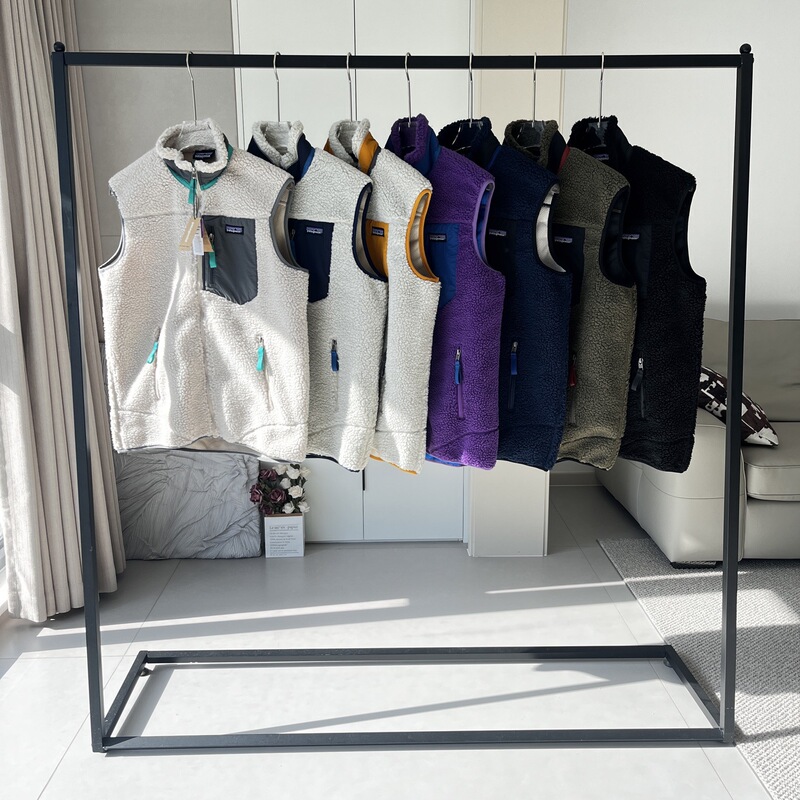 Cross-Border Foreign Trade Pata Limited Edition Color Lamb Wool Stand Collar Fleece Zipper Seven-Color Vest Jacket for Couples