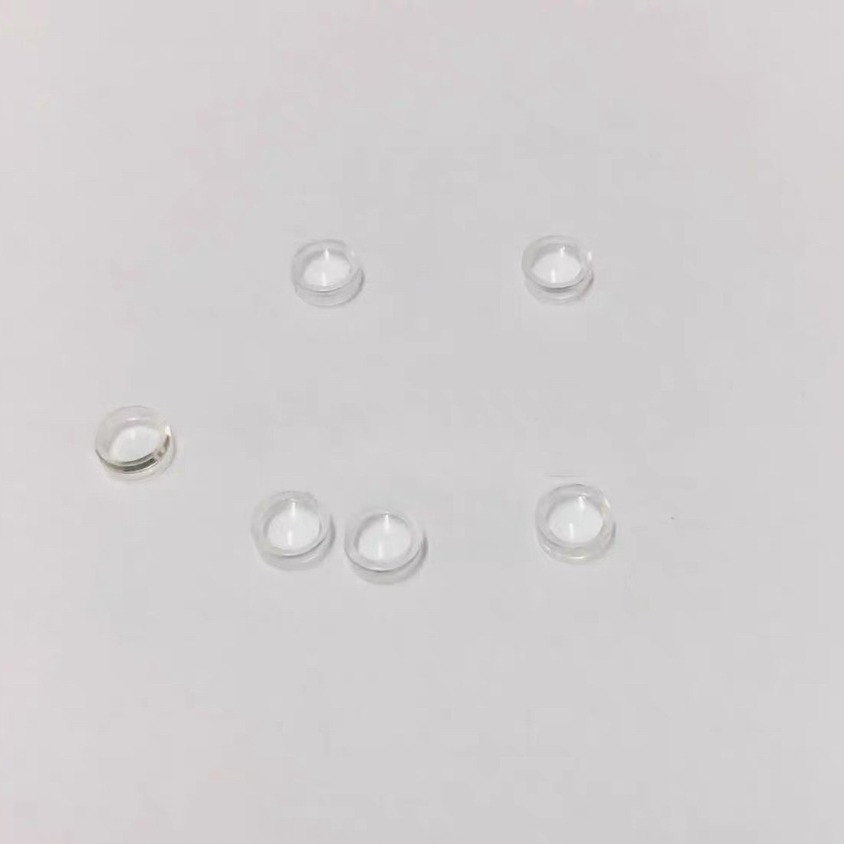 5MM激光聚焦透镜 红色激光模组聚焦点状 光学准直镜片 焦距4.8X20