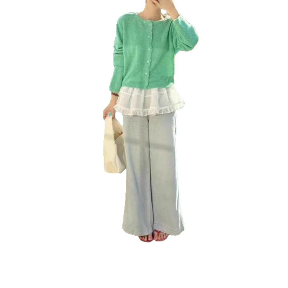 2025 primavera coreana dulce versátil adelgazamiento suave delgada cardigan de punto de hebilla de una sola fila suéter glutinoso suave abrigo mujer image 6