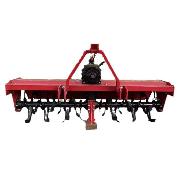 Tractor de arado rotativo de tracción en las cuatro ruedas apoyo trasero huerto invernadero labranza giratoria Harrow