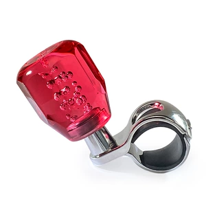 Car Steering Wheel Octagonal Power Ball Acrylic Crystal Car Bearing Type 360 ° Labor-Saving Auxiliary Steering Device