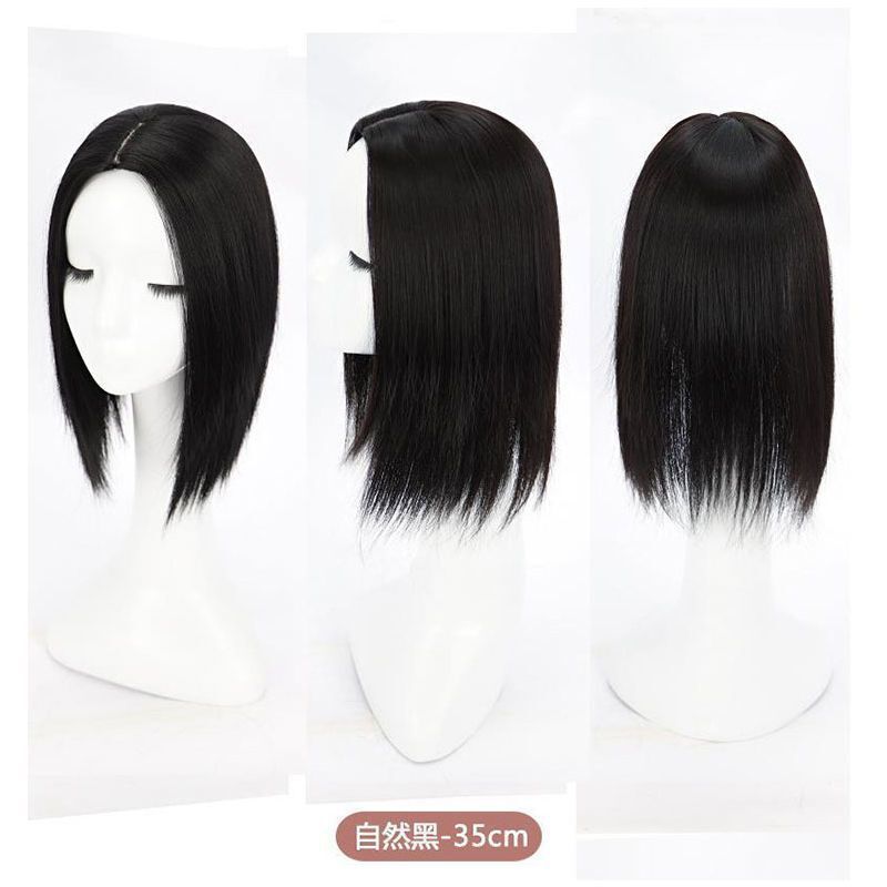 白髪隠し用ヘアピース、女性用トップピース、自然で跡が残らない増毛、軽くて薄いエアバングヘアピース|undefined