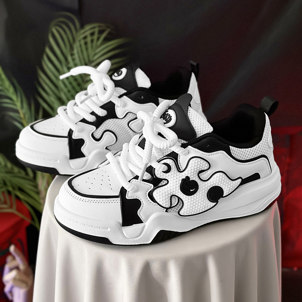 2024 new niche design casual trendy brand live broadcast style skateboard men's shoes_voghion.com