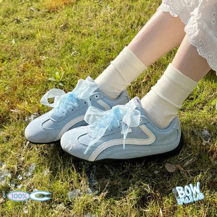 Serie emoji-lab gato y sofá súper explosivo/primavera limitada azul glaciar zapatos de carreras de suela fina zapatos de entrenamiento alemanes de corte bajo