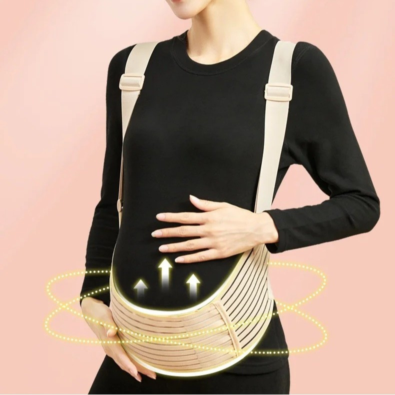 Breathable Shoulder Support Abdominal Belt, Waist Support Belt, Anti-Belly Restraint Summer Pregnant Women's Belt, Special Abdominal Support Belt for Mid-Late Pregnancy