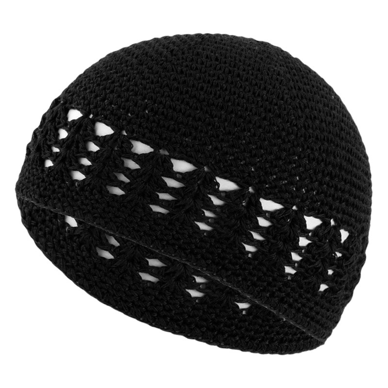 Cross-border source men's and women's hand-crocheted wheat HAT Library non-HAT hair net cap KUFI HAT JDW-64