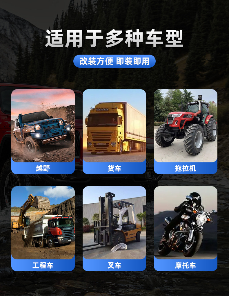 H28 Three-Row Led Energy-Saving Strip Light Waterproof Ultra-Bright Engineering Maintenance Work Wholesale Headlight Off-Road Vehicle Roof Strong Light