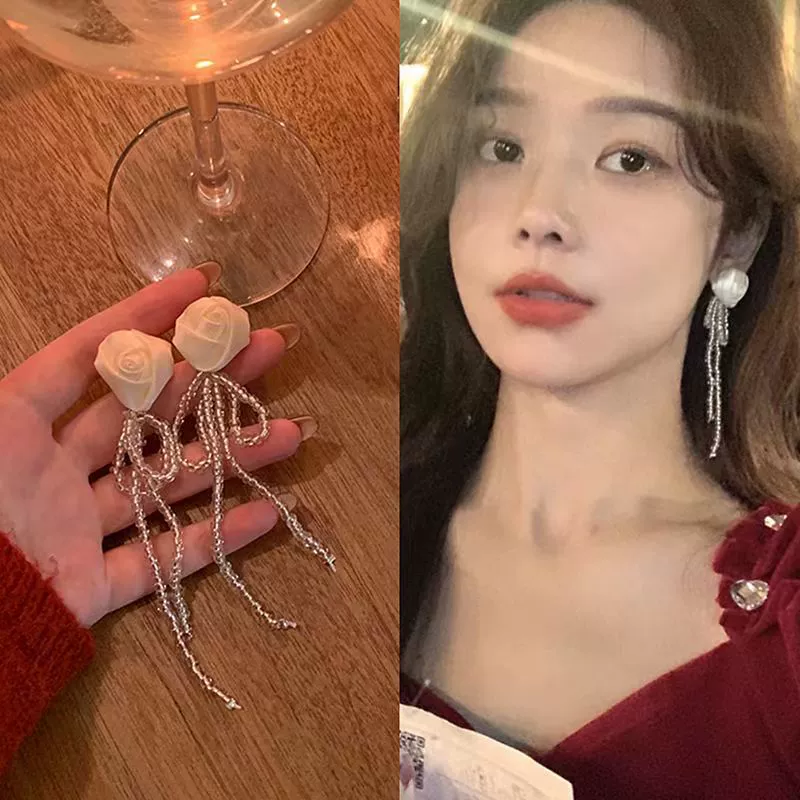Earrings 925 silver, Korean simple elegant design, long dangling & stud options, lightweight