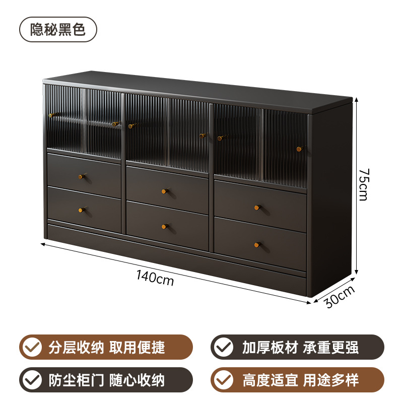 Gabinete de madera sólida Gabinete de té Gabinete de sala de estar Gabinete combinado contra la pared División de comedor Gabinete de almacenamiento Gabinete de cajón Estante de almacenamiento