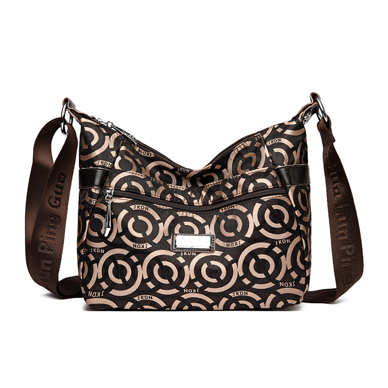 Bolsa de mujer 2023 nueva bolsa de mensajero de hombro de tela Oxford impermeable bolsa de Madre de mujer de mediana edad de gran capacidad multicompartimento