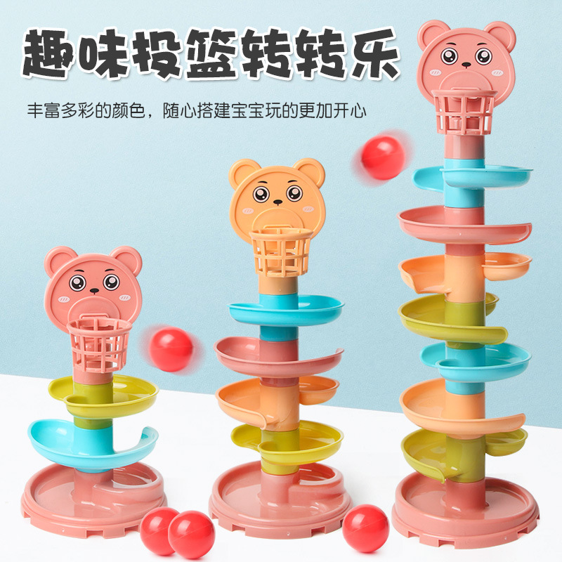 Cross-border dedicated to the transfer of music multi-layer puzzle enlightenment stacking music track baby baby interactive fun board game toys