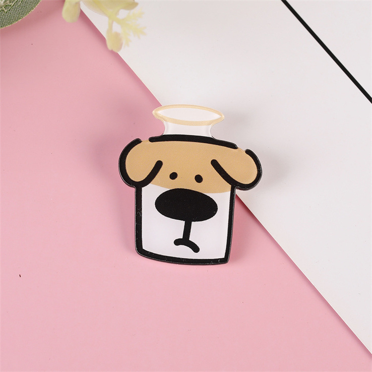 漫画アクリルブローチバッジかわいい子犬のピンがかばんに飾られたブローチを飾って卸売りをカスタマイズした|undefined
